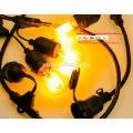 SL-31 venta al por mayor colgante de navidad cadena de luz decorativa E26 socket de lámpara cable de corriente alterna con interruptor en línea